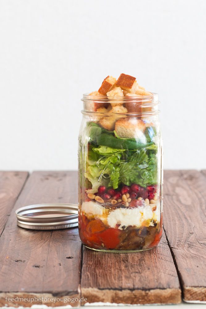 Rezeptbild: Antipasti-Brotsalat im Glas