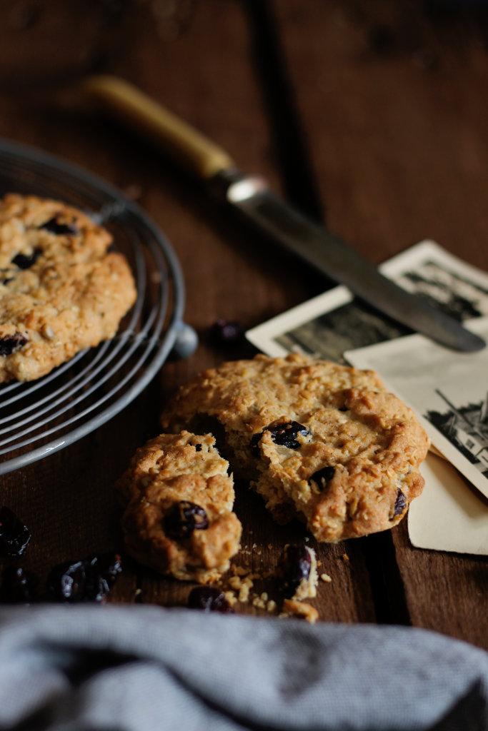 Rezeptbild: Oatmeal Cookies mit Cranberrys und Zimt 
