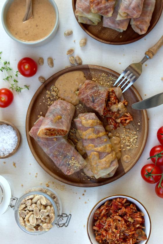 Rezeptbild: Vegane Kohlrouladen