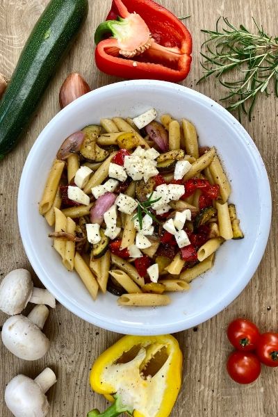 Rezeptbild: Antipasti Nudelsalat