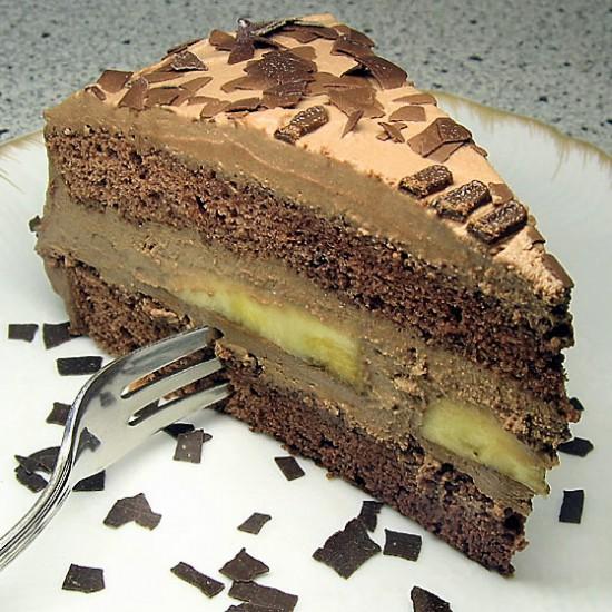 Rezeptbild: Schoko-Bananen-Torte