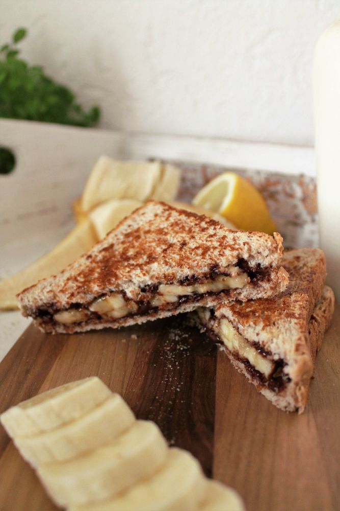 Rezeptbild: Schokobananentoast