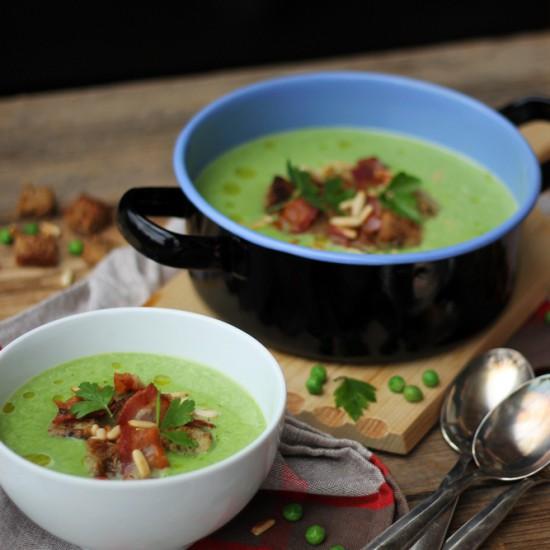 Rezeptbild: Blitzschnelle Erbsensuppe