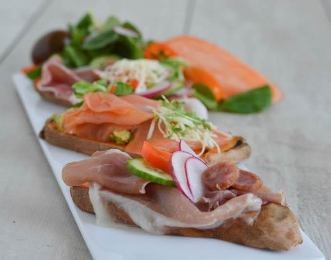 Rezeptbild: Zweierlei Süßkartoffeltoasts