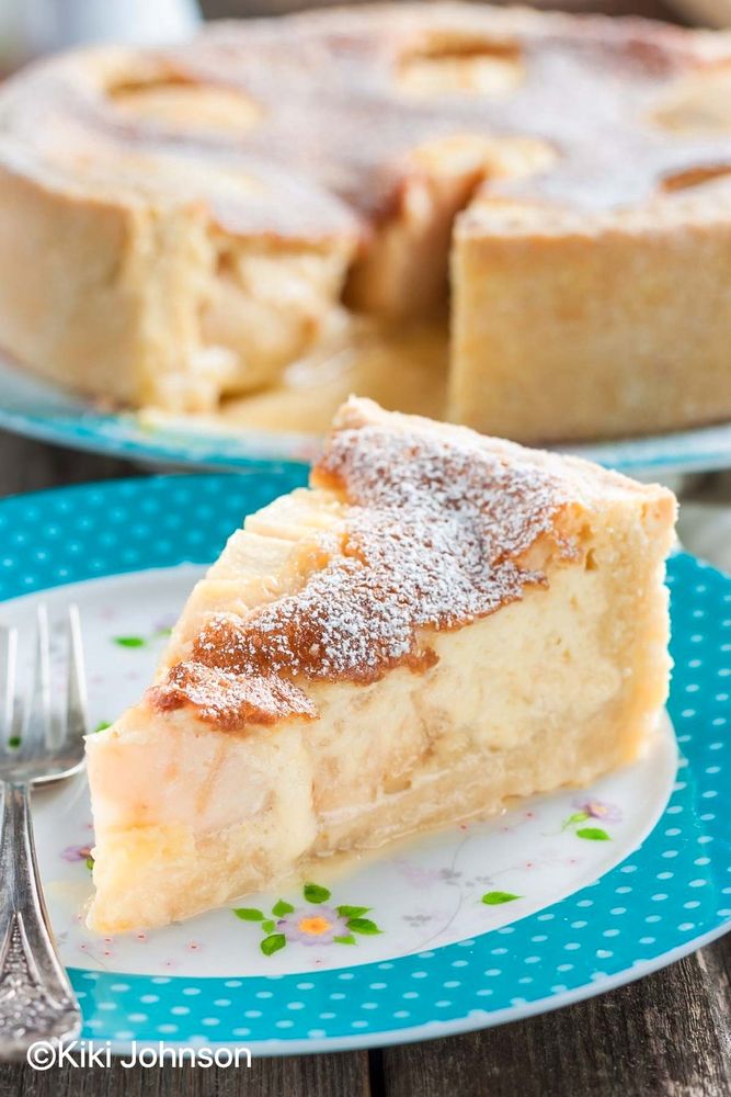 Rezeptbild: Landfrauen Apfelkuchen mit Rahmguss
