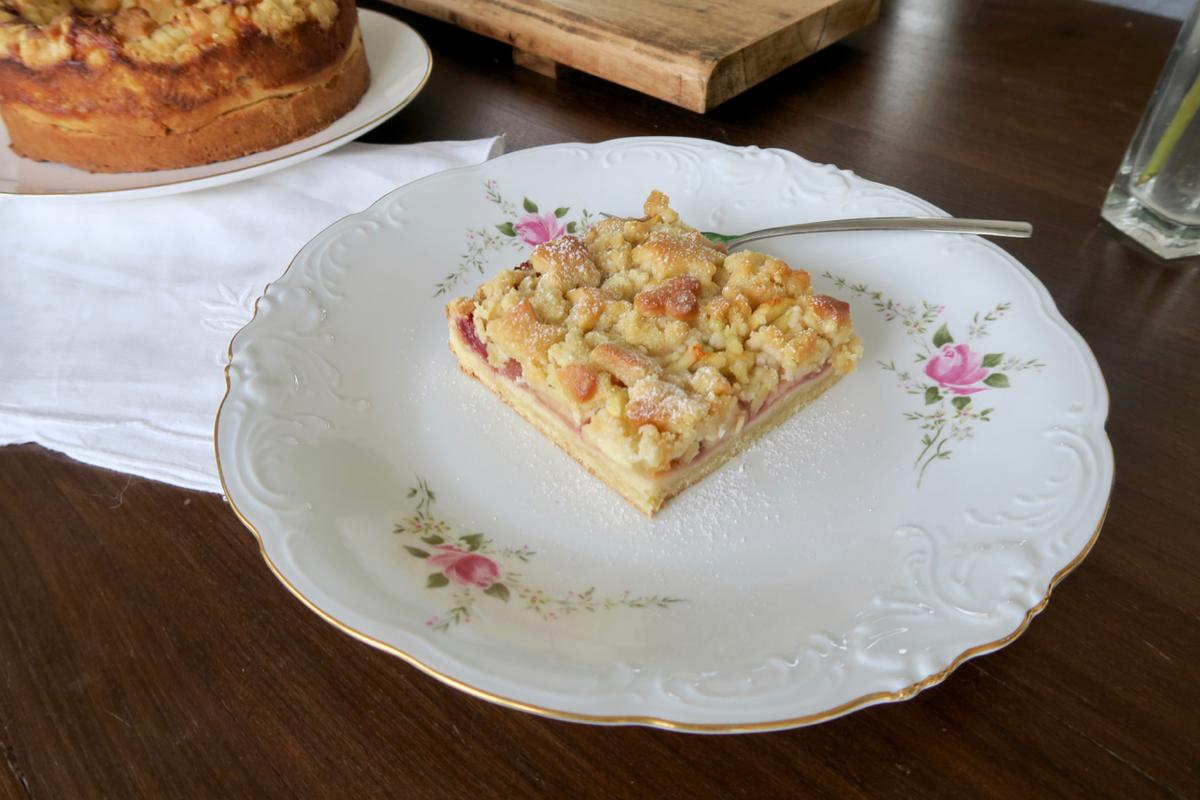 Rezeptbild: Apfel- und Topfenstreuselkuchen