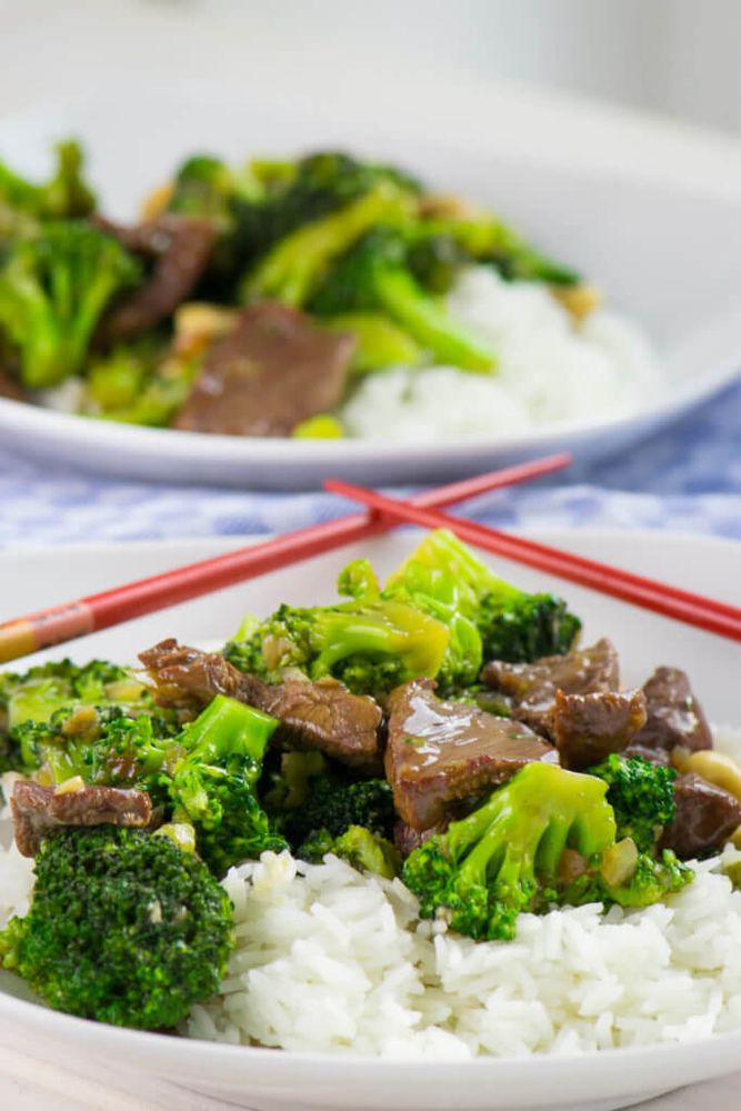 Rezeptbild: Brokkoli Rindfleisch Pfanne mit Cashewnüssen