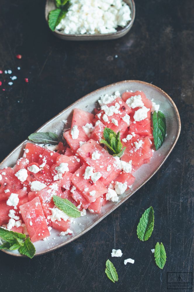 Rezeptbild: Wassermelonen Feta Salat