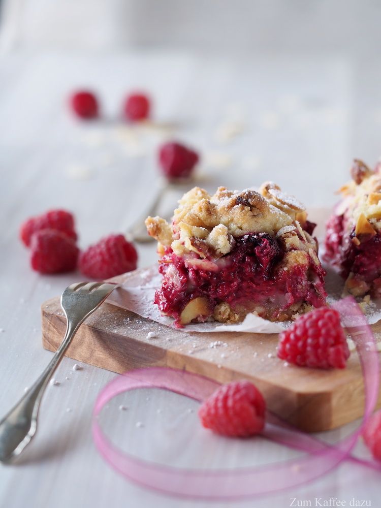 Rezeptbild: Streuselkuchen mit Himbeeren und Tonka