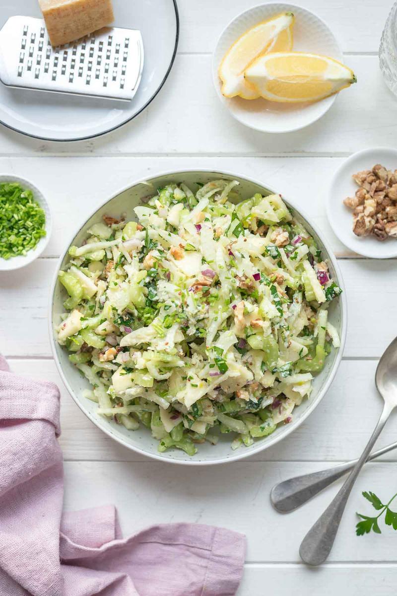 Rezeptbild: Sellerie Salat mit Apfel und Fenchel
