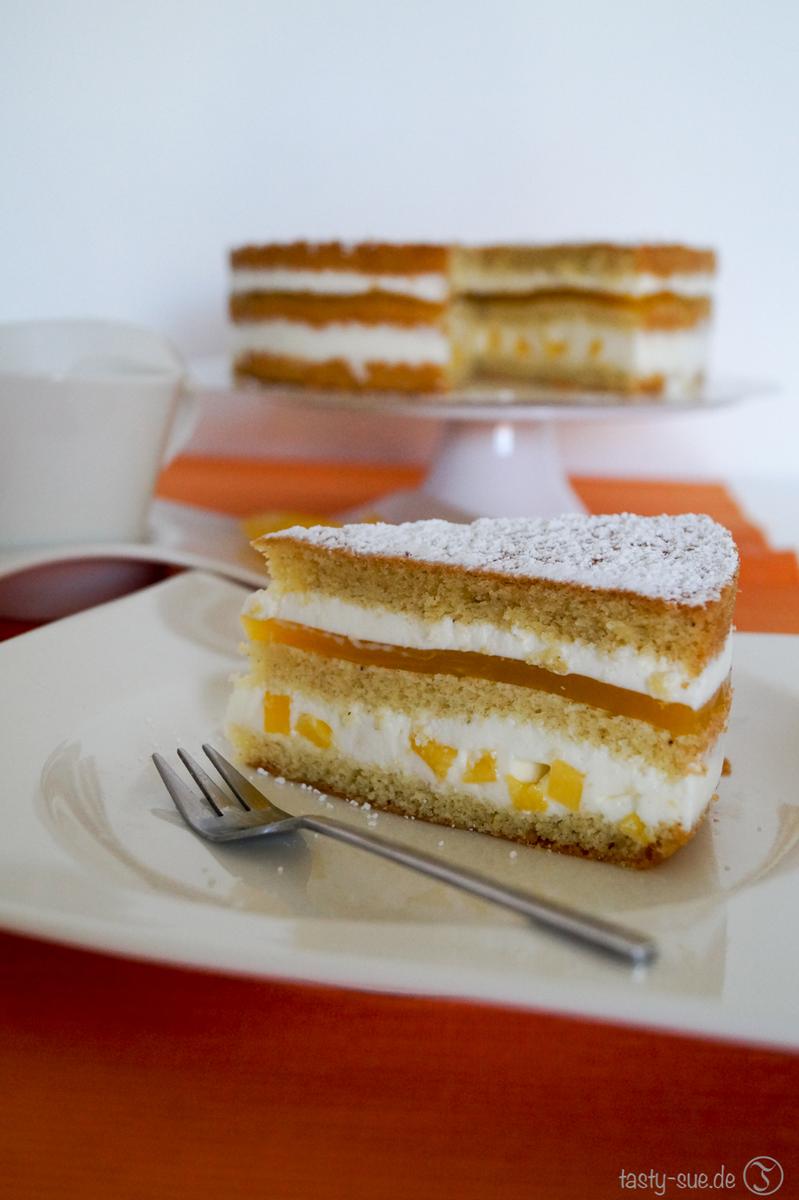 Rezeptbild: Mango-Lassi-Torte - frisch, leicht und lecker