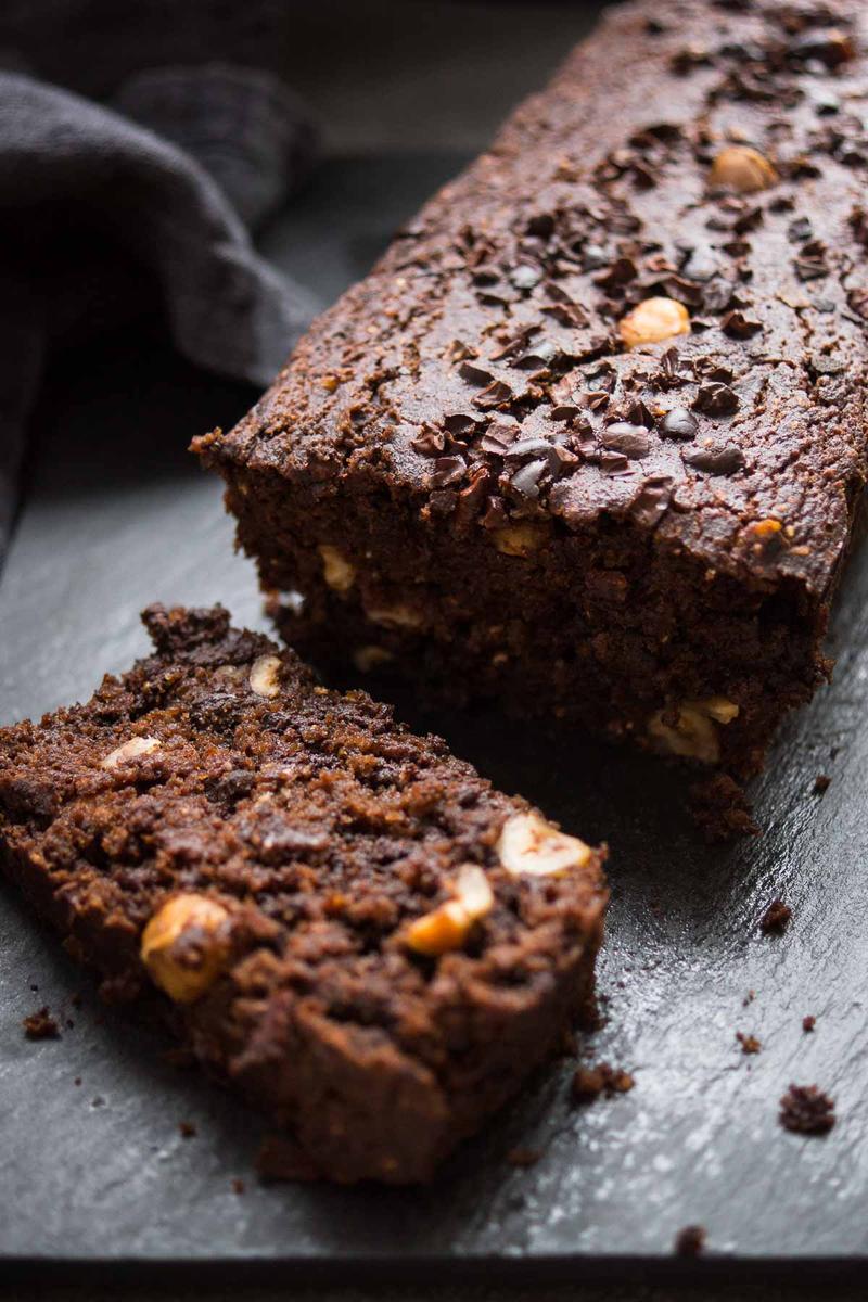 Rezeptbild: Double Chocolate Brownie Bread (Vegan)