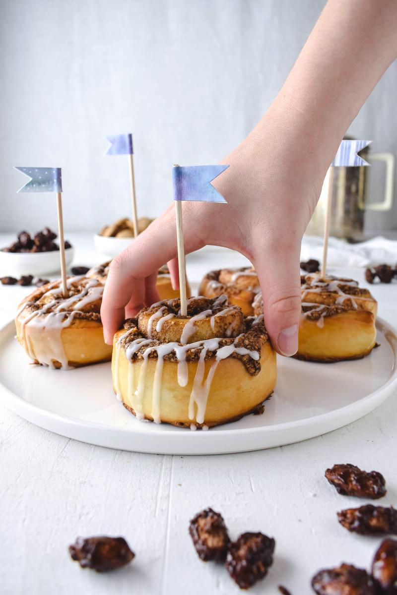 Rezeptbild: Gebrannte Mandel Schnecken