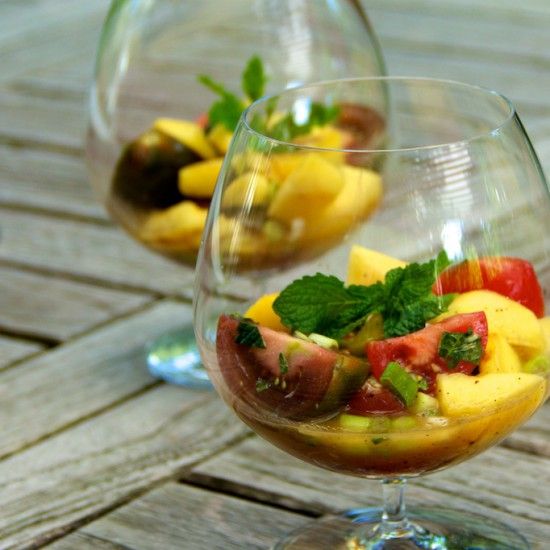 Rezeptbild: Indischer Tomaten-Mango Salat