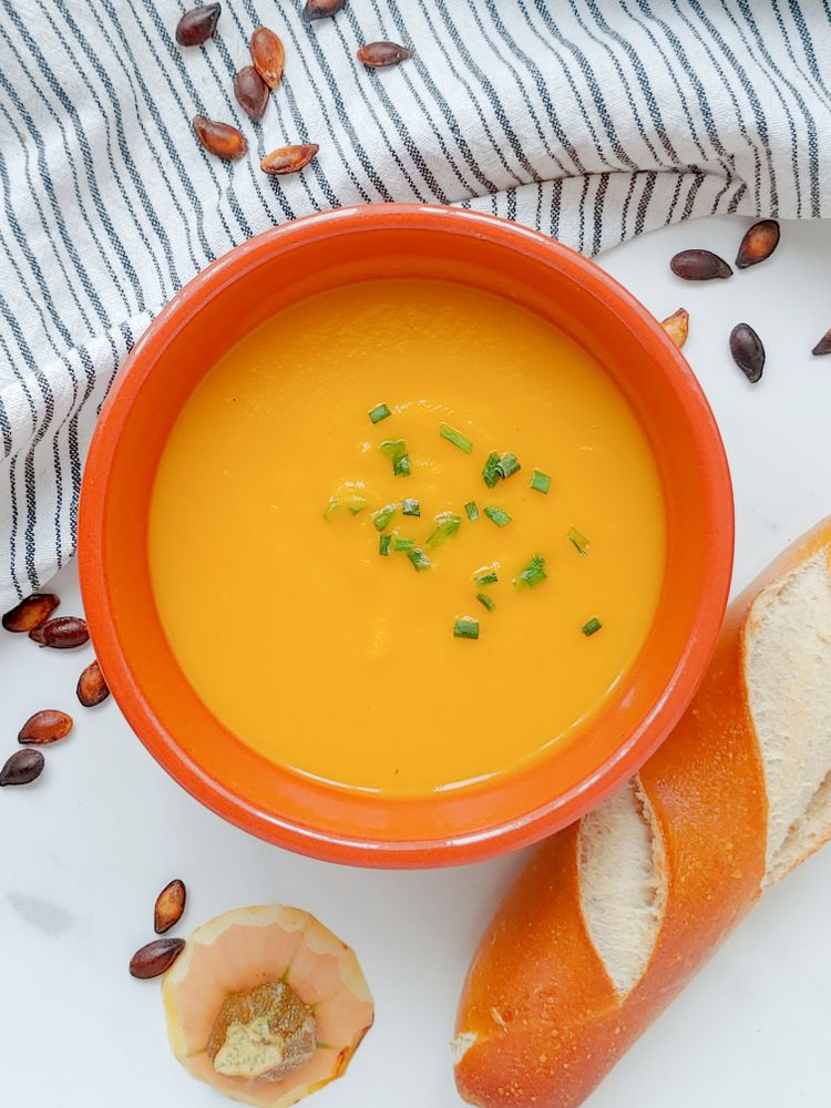 Rezeptbild: Cremige Butternut-Kürbis Suppe