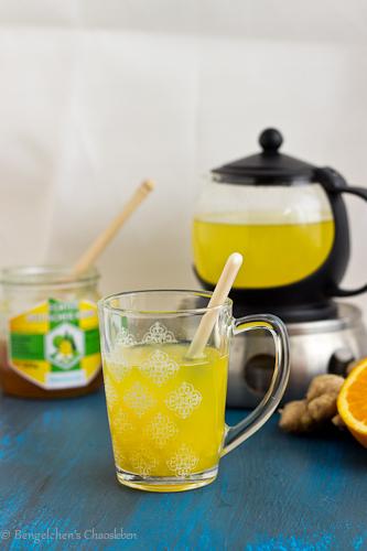 Rezeptbild: Heiße Orange mit Ingwer