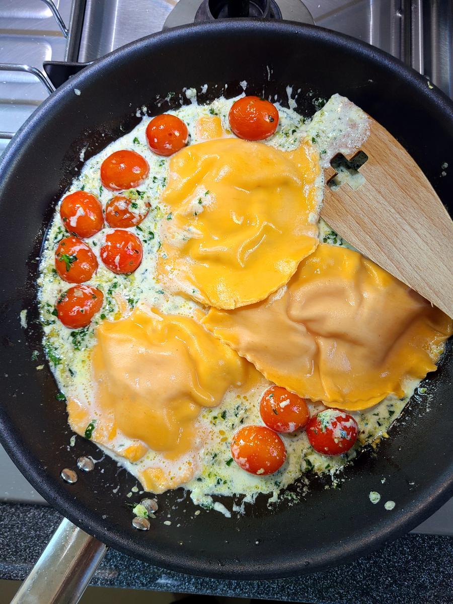 Rezeptbild: Raviolo al Uovo