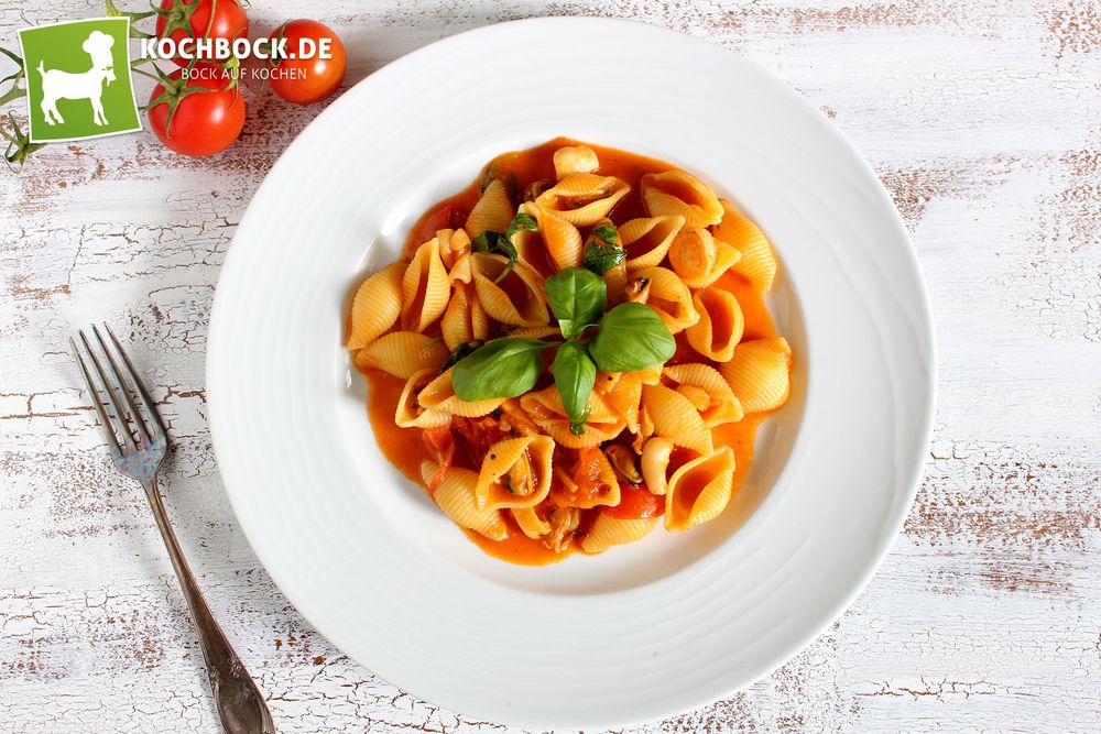 Rezeptbild: Conchiglie mit Meeresfrüchten