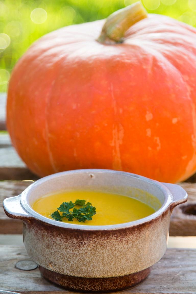 Rezeptbild: KÜRBISSUPPE MIT KOKOSMILCH UND INGWER