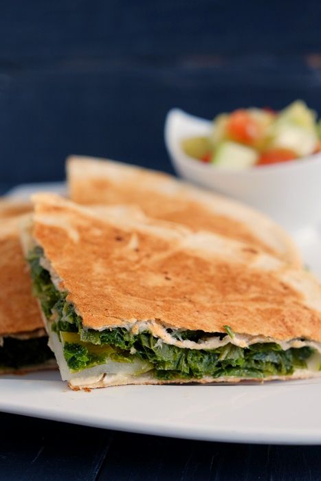 Rezeptbild: Grünkohl-Quesadillas