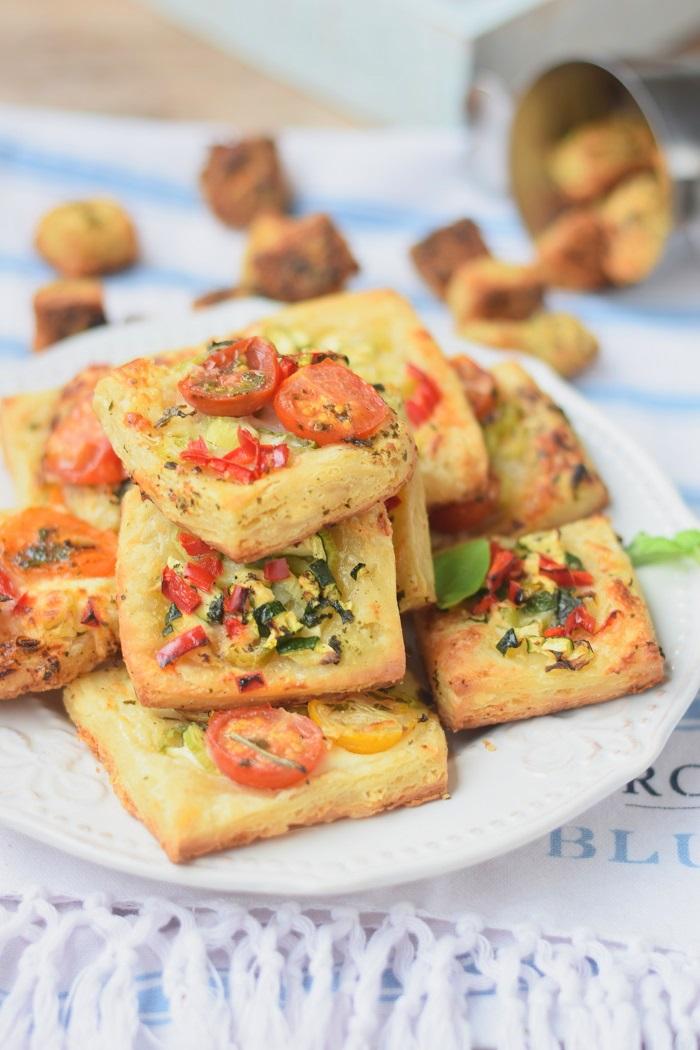 Rezeptbild: Blätterteig-Snack für laue Sommernächte