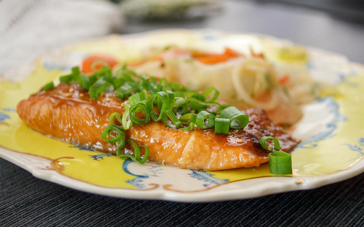 Rezeptbild: Lachs mit einer japanischen Glasur