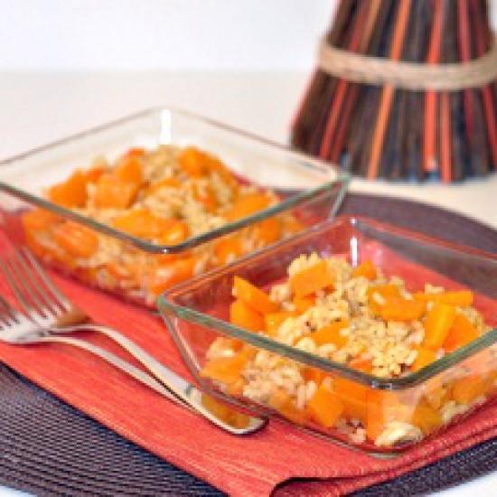 Rezeptbild: Vanillerisotto und Kuerbis