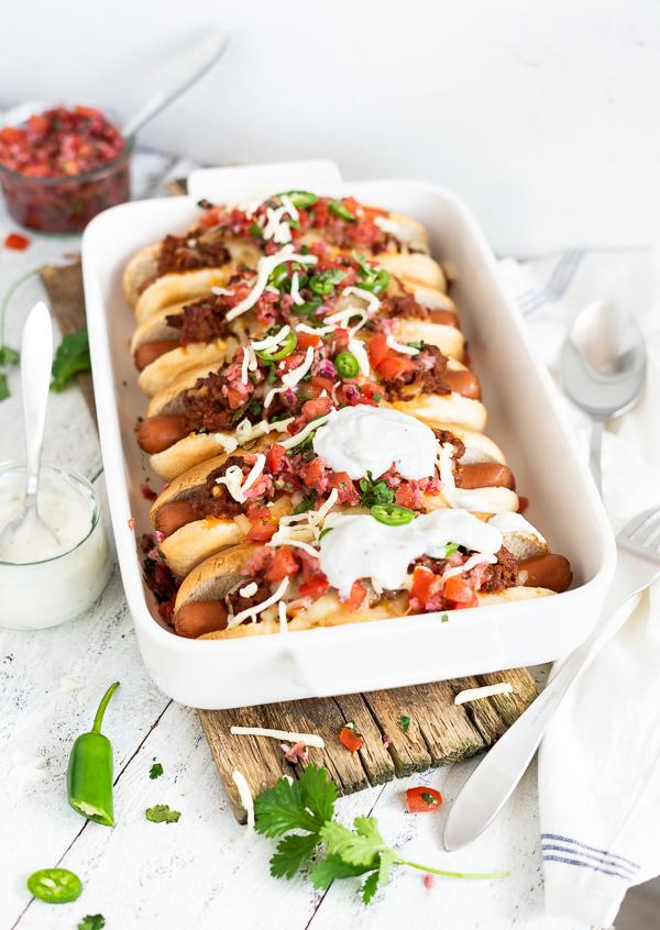Rezeptbild: CHILI DOGS AUS DEM OFEN