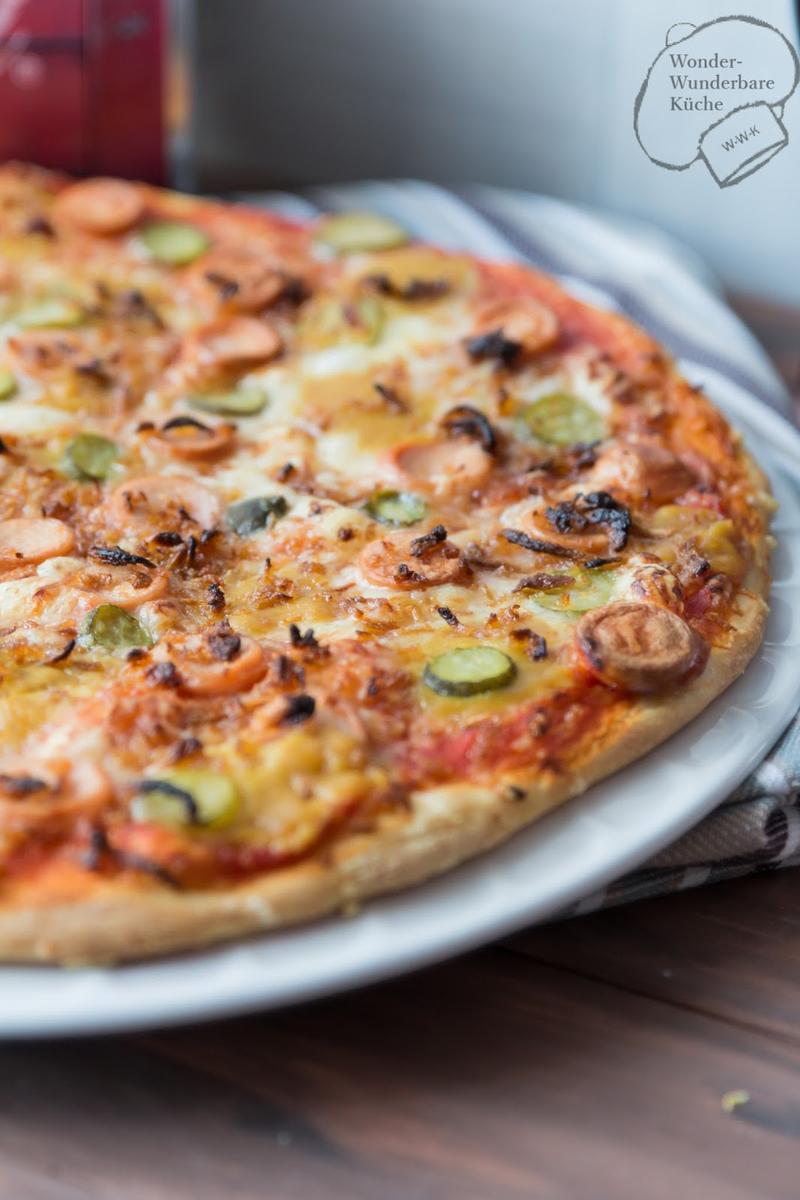 Rezeptbild: American Hot Dog Style Pizza