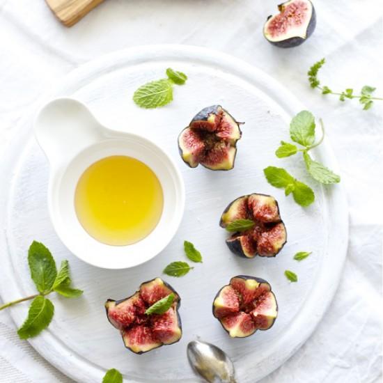 Rezeptbild: Feigen mit Minze und Honig