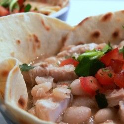 Rezeptbild: Hühnchenchili im Tortillafladen