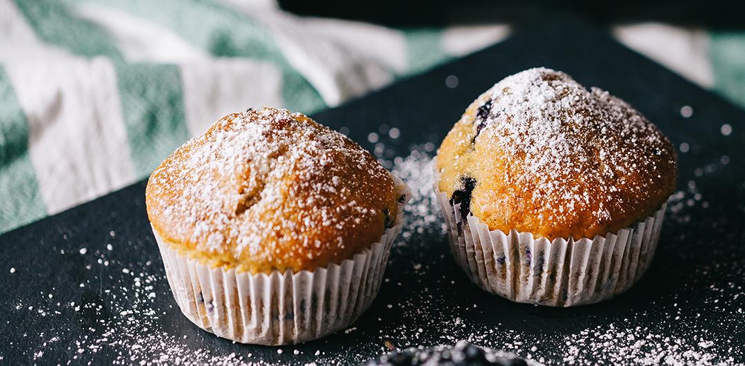 Rezeptbild: Muffins mit Heidelbeeren - Die schmecken nicht nur zum Frühstück 