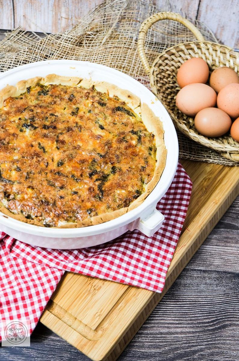 Rezeptbild: Kaese Waehe mit deftigem Muerbeteig