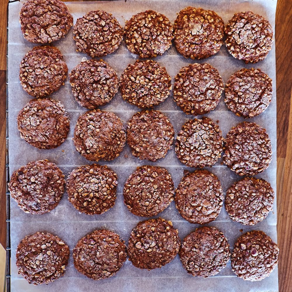 Rezeptbild: Schokolade, Bananen, Pekan Cookies
