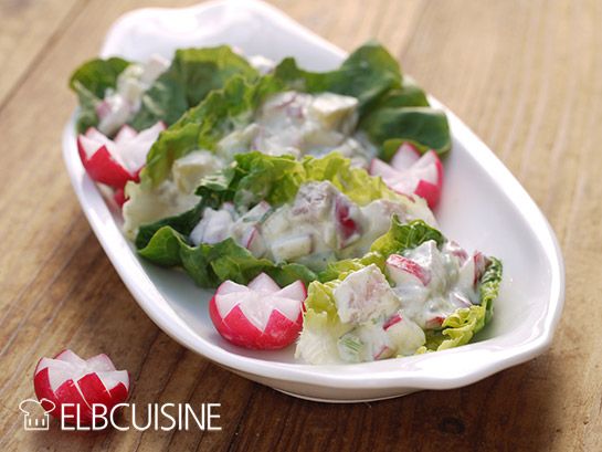 Rezeptbild: Matjes-Salat-Schiffchen 