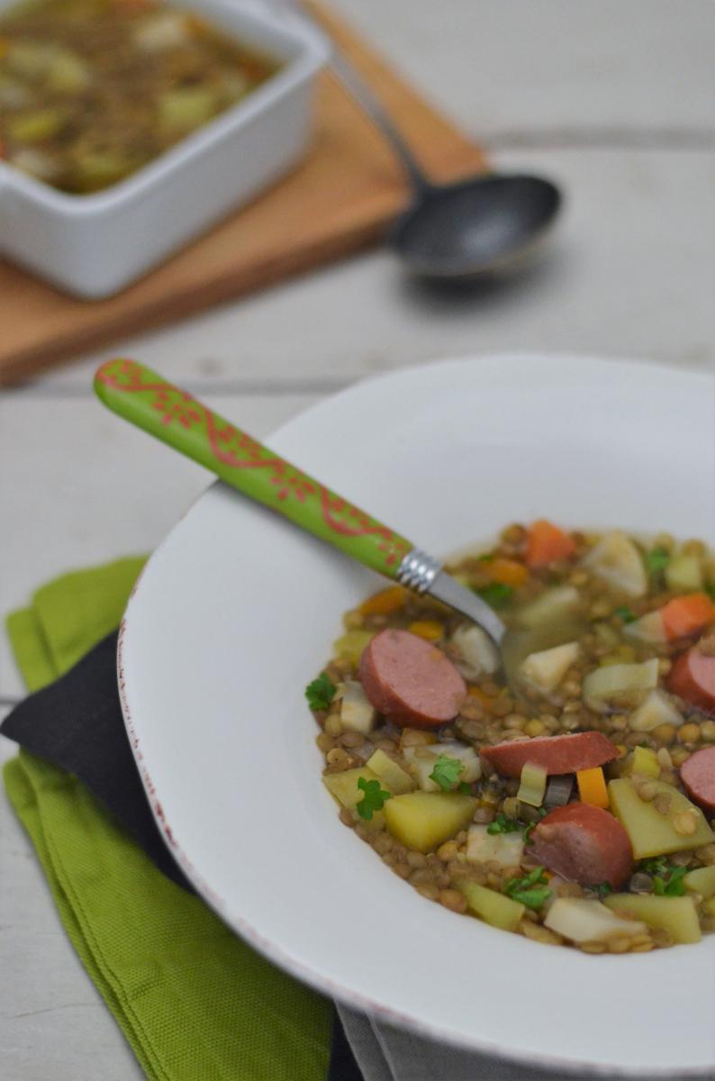 Rezeptbild: Linsensuppe mit Frankfurter Rindswurst