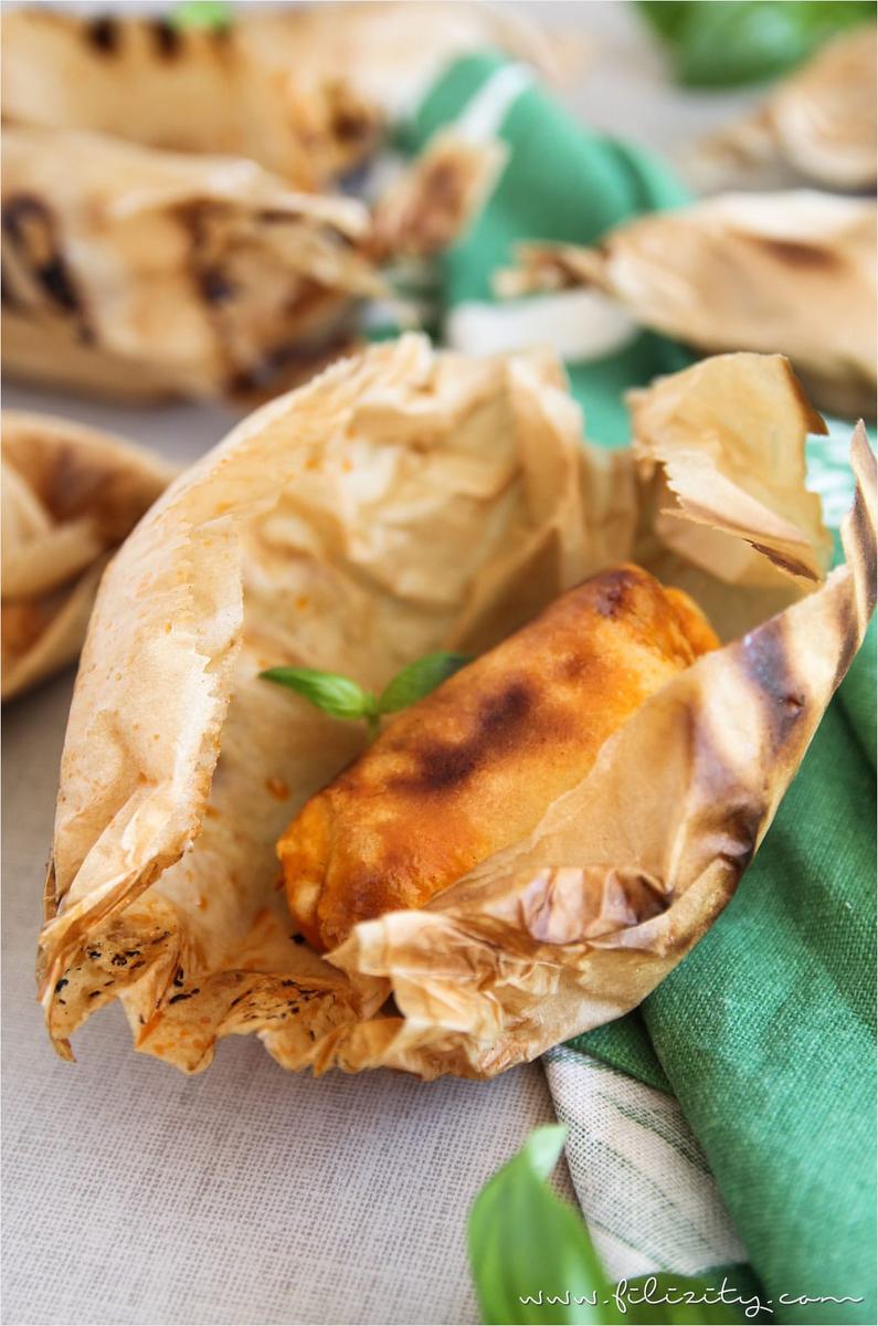 Rezeptbild: Gefüllte Grillbrote