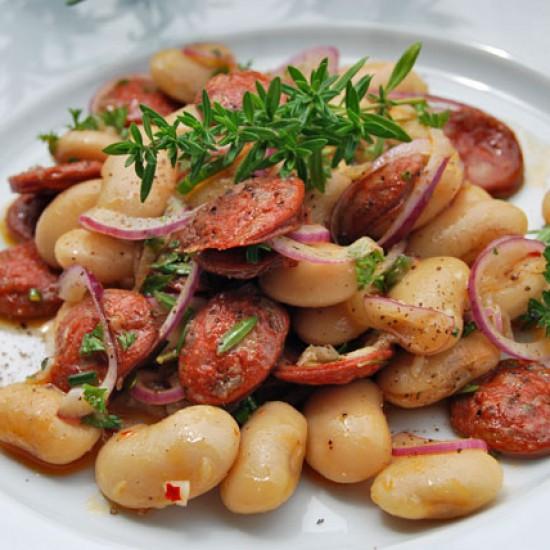 Rezeptbild: Chorizo-Bohnen-Salat