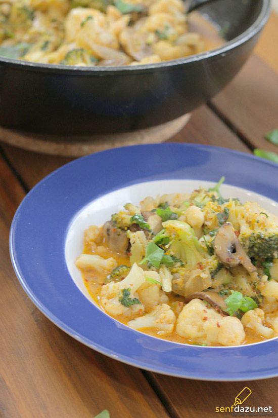 Rezeptbild: Blumenkohl Brokkoli Curry