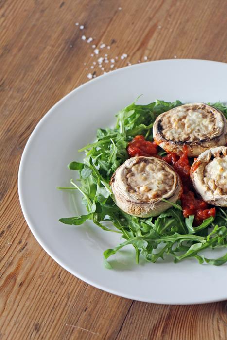Rezeptbild: Gefüllte Riesenchampignons