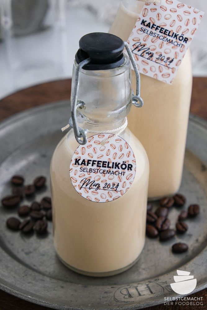 Rezeptbild: Schneller Kaffeelikör mit Sahne ohne Ziehzeit