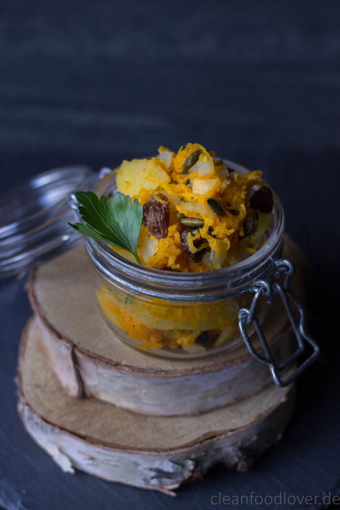 Rezeptbild: Kürbis-Kartoffel-Salat | vegan & ayurvedisch