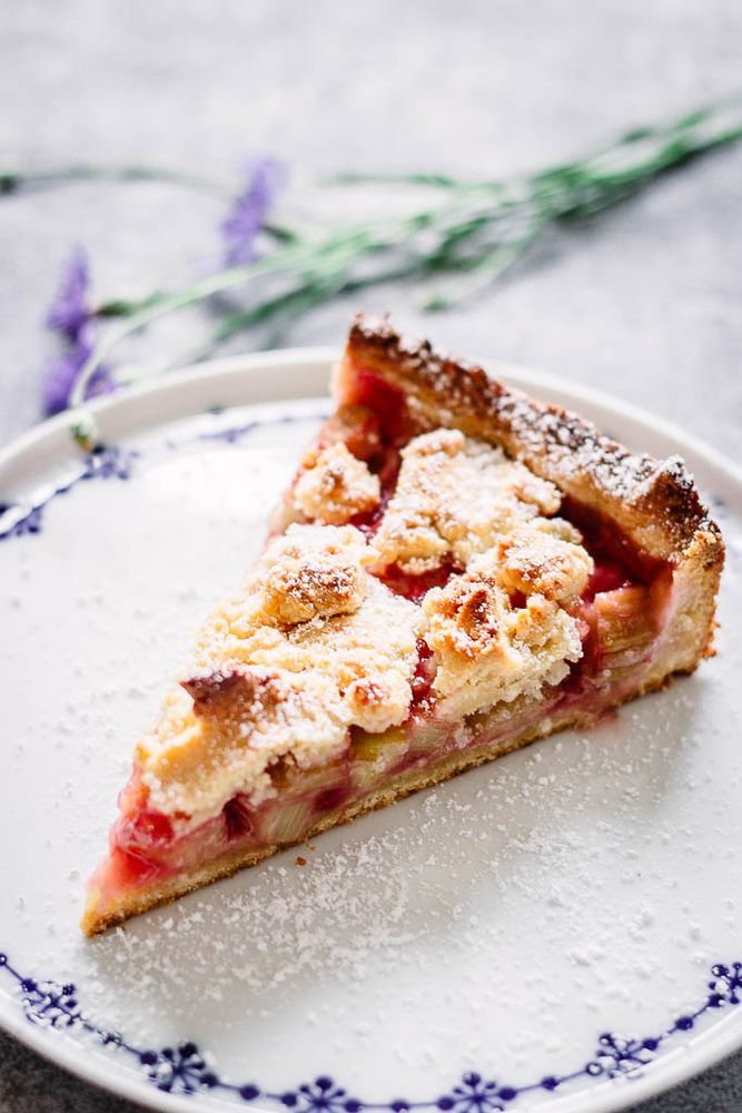 Rezeptbild: Rhabarberkuchen mit Streuseln