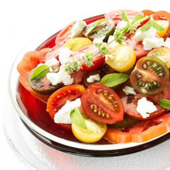Rezeptbild: Tomatensalat mit Feta-Käse