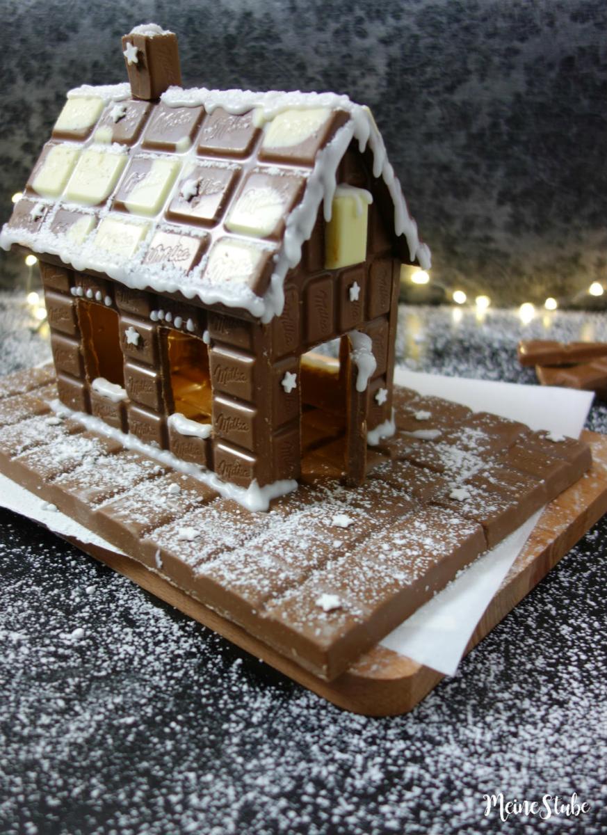 Rezeptbild: Schokohaus aus Schokoladentafeln bauen
