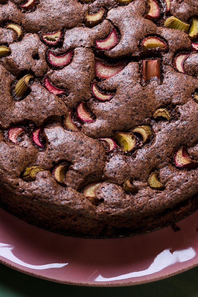 Rezeptbild: Rhabarberschokoladenkuchen
