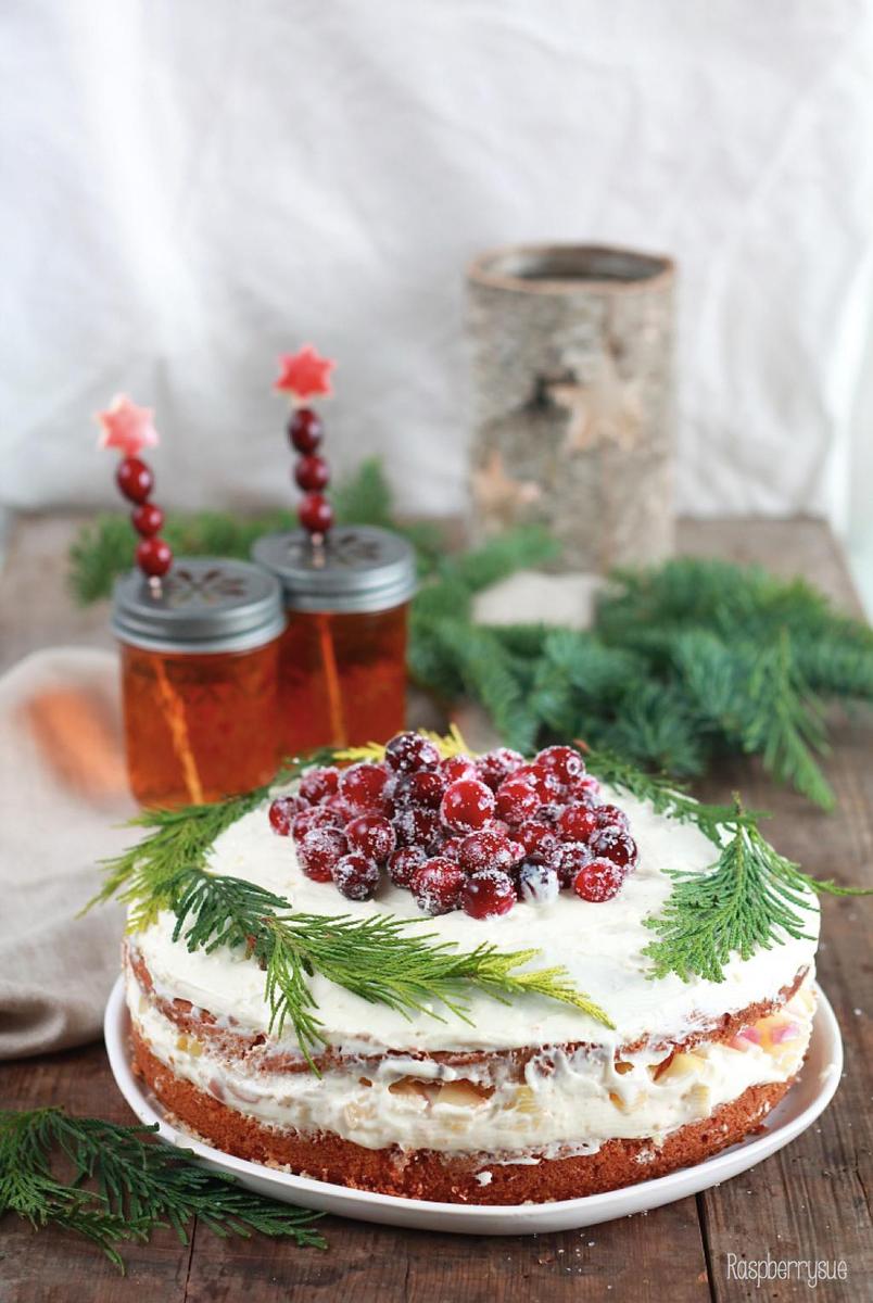 Rezeptbild: Apfelpunsch-Torte