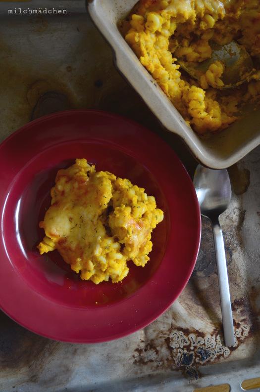 Rezeptbild: Kürbis-Karotten-Mac'n'Cheese