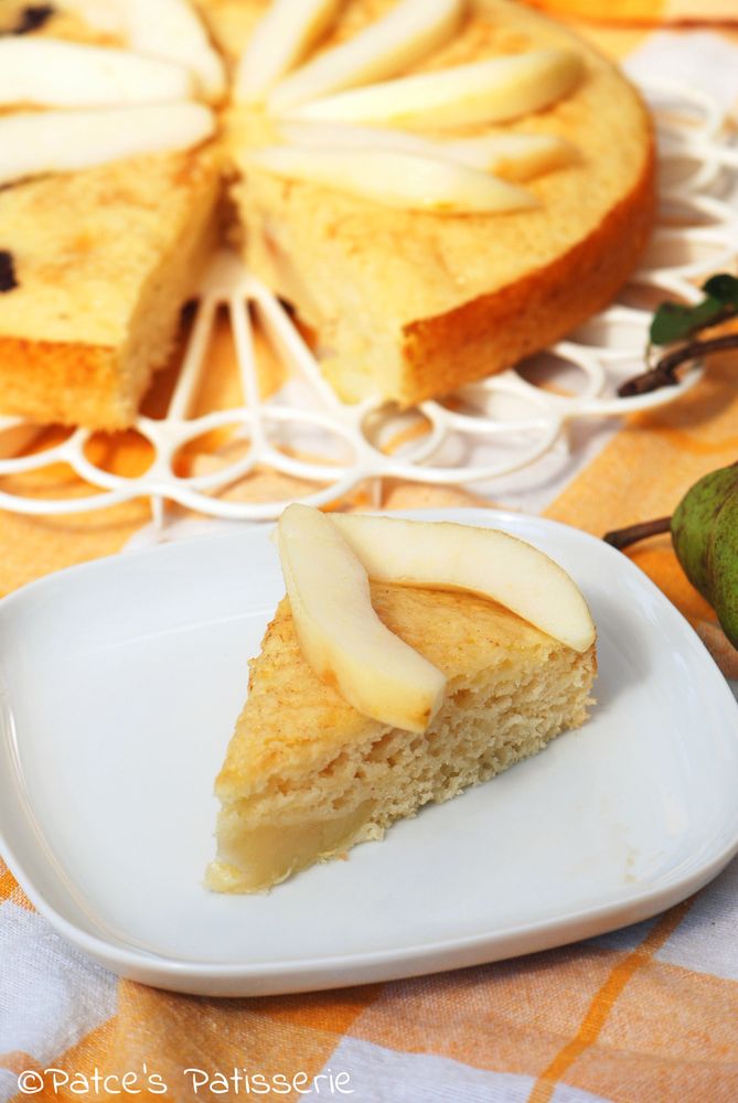 Rezeptbild: Birnen-Buttermilchkuchen ohne Butter  {Die schnelle Alternative zum Hefekuchen}
