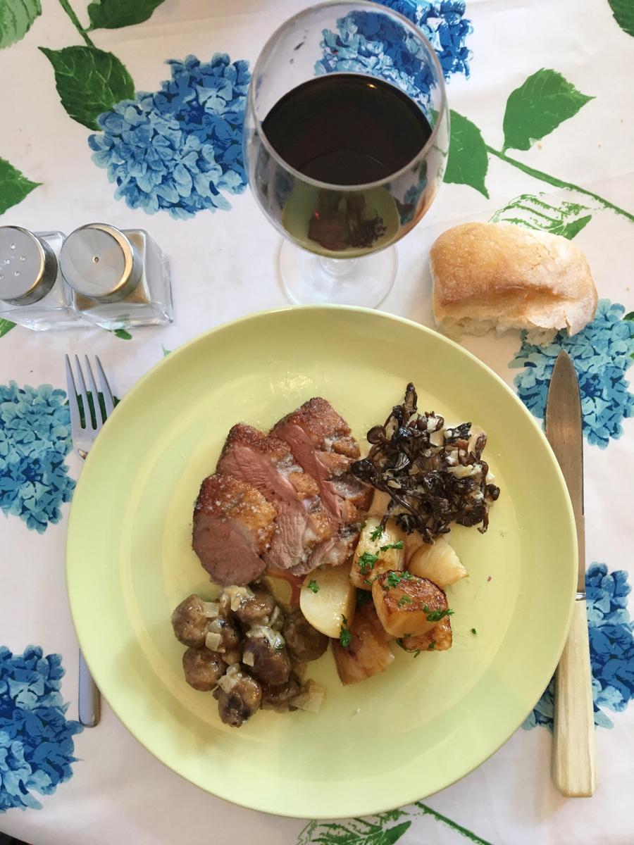 Rezeptbild: Magret de canard en croûte de sel (Entenbrust im Salzmantel)
